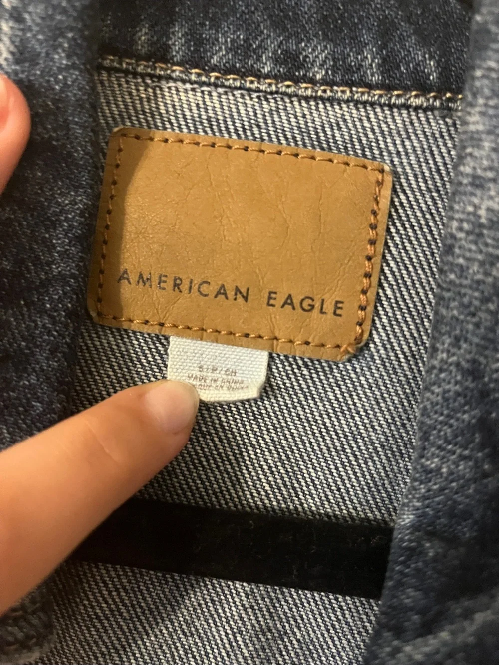 American Eagle Outfitters Men's Blue Denim Jacket
